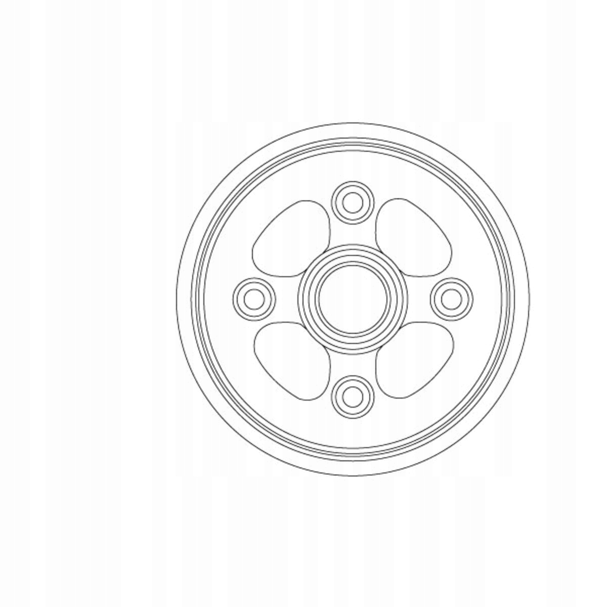 BĘBEN HAMULCOWY TYŁ MATIZ SPARK MATIZ 05-13