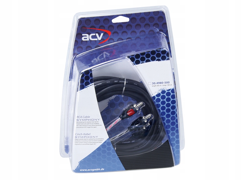 

Kabel Sygnałowy Rca 2xEKR 5M Symphony Acv