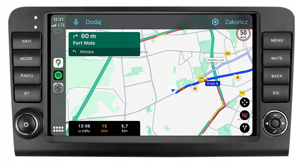 Mercedes ML Gl W164 X164 Radio Nawigacja Android Apple Carplay Duduauto