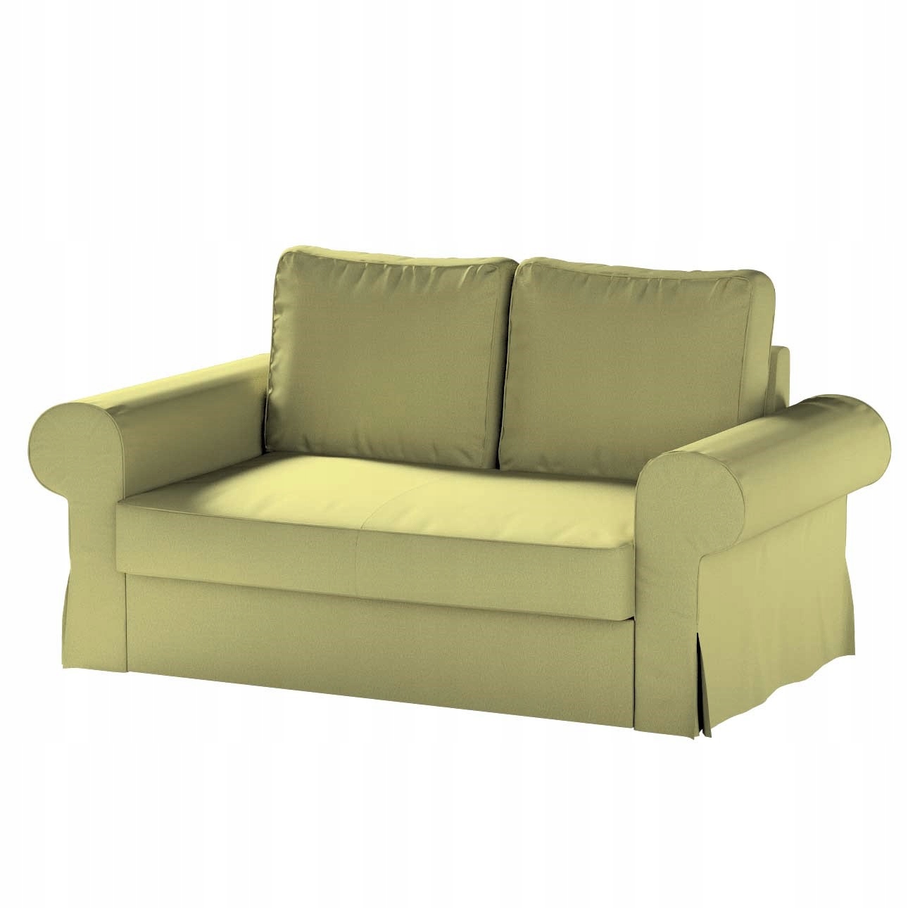 Dekoria Potah na rozkládací pohovku Backabro pro 2 osoby Ikea zelený
