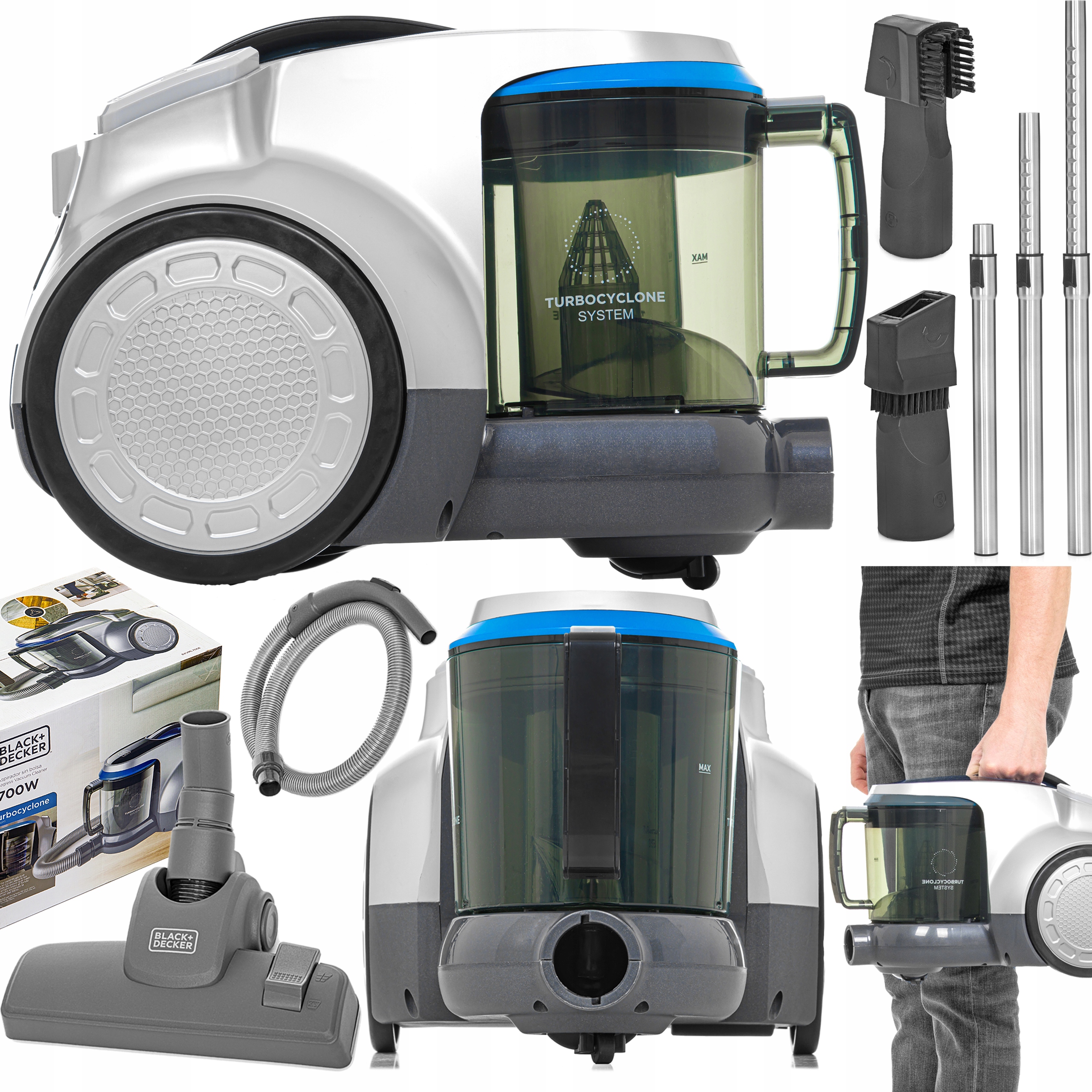 

Odkurzacz Bezworkowy Black Decker Cyklonowy Turbo