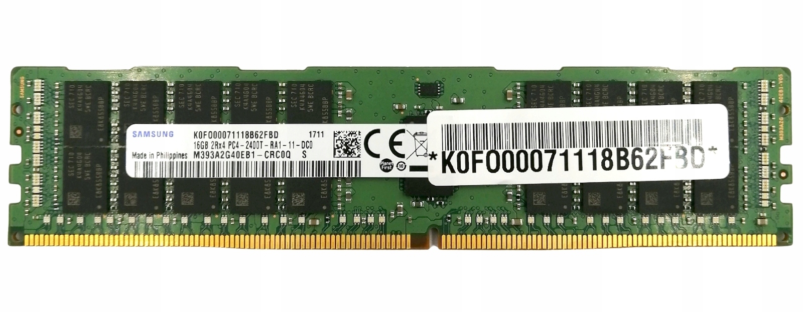 

Pamięć Samsung 16GB DDR4 2400MHz Rdimm Ecc serwer