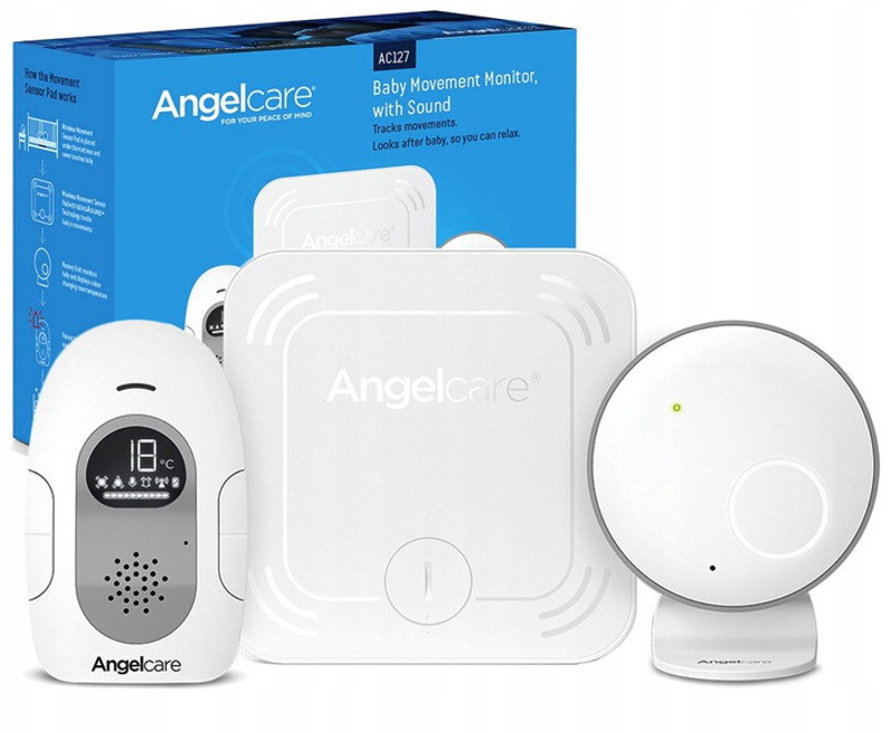 ANGELCARE NIANIA CZUJNIK RUCHU MONITOR ODDECHU 2w1 (0666594204219