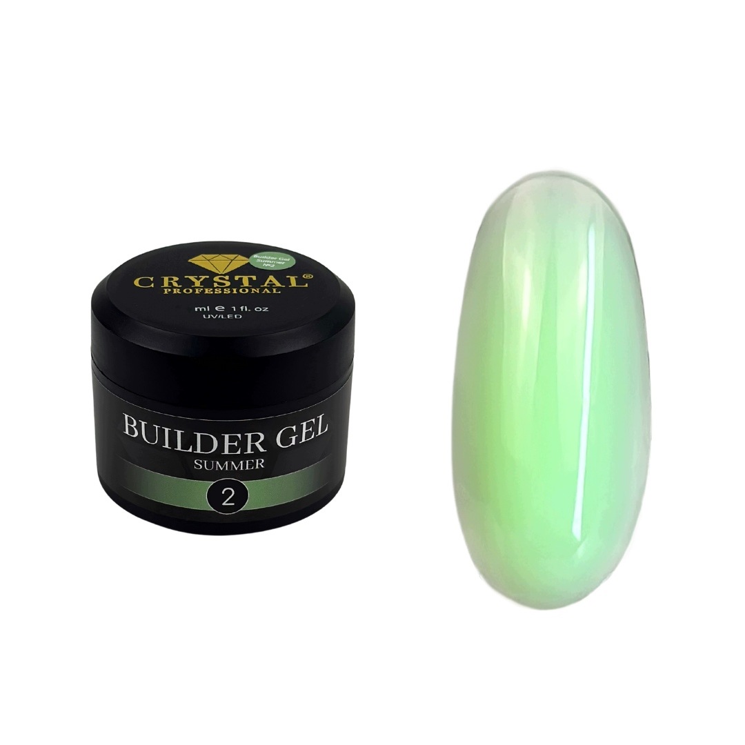 Stavební gel Summer #2 Crystal Professional Hema&tpo Free 30 ml