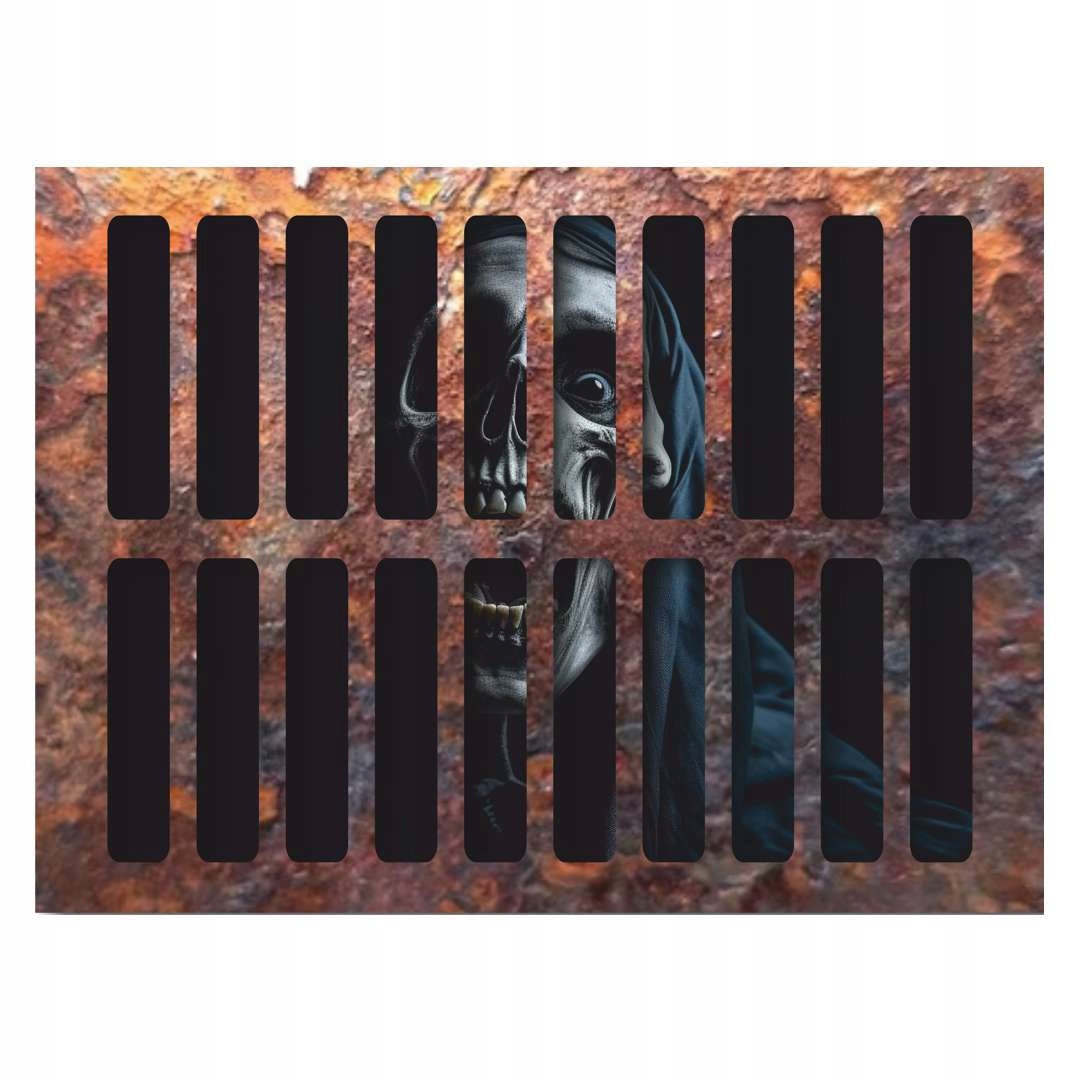 NAKLEJKA podłogowa HALLOWEEN ZOMBIE żywy TRUP nieboszczyk UMARLAK rdza