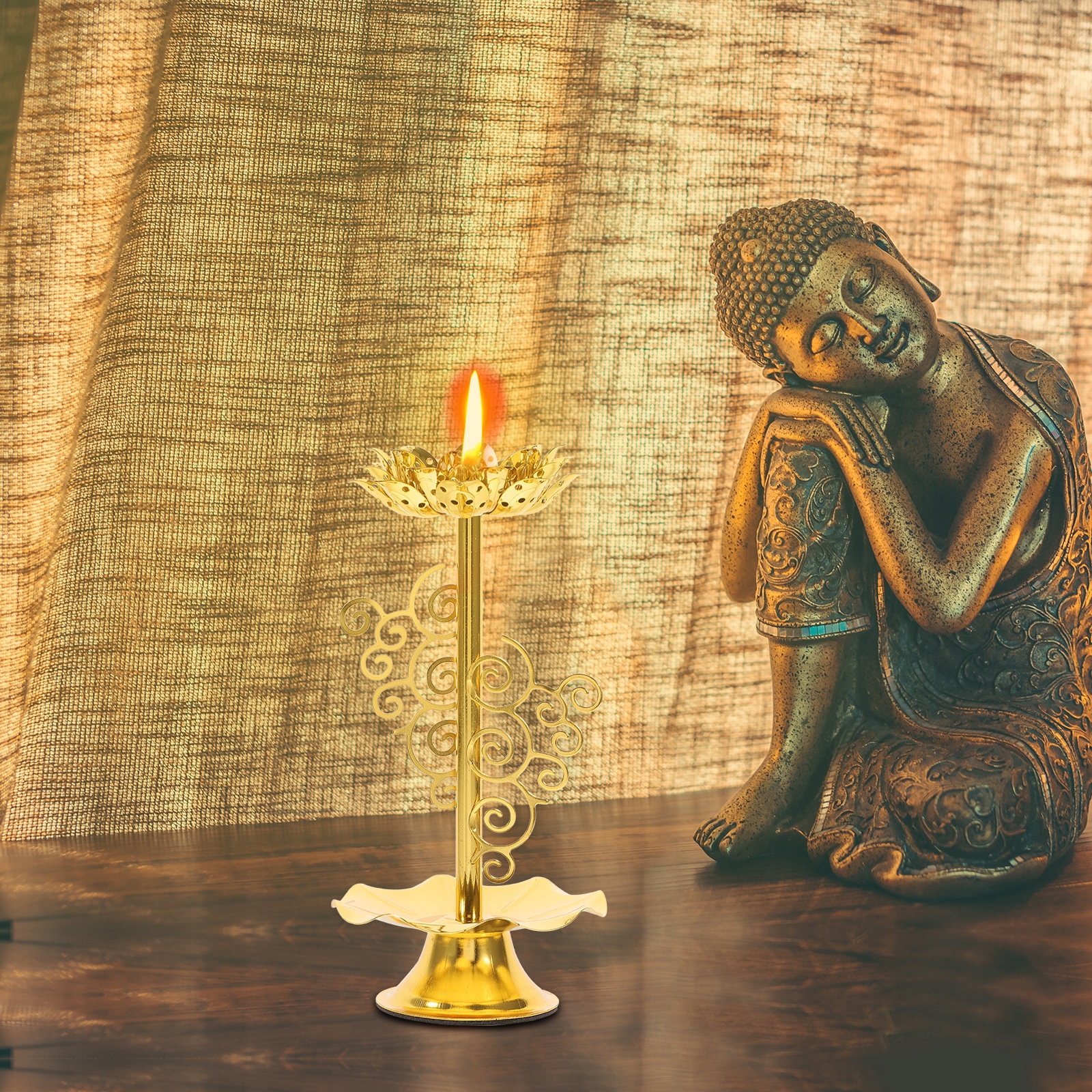 PODSTAWKA NA ŚWIECZKI LOTUS WINDPROOF TRWAŁY I STYLOWY STOJAK | ALLEGRO Wysokość produktu 16 cm