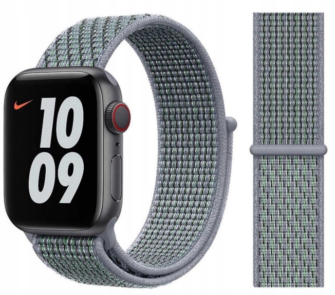 Pasek Apple Nike Sport Loop 44 45 49MM MGQL3ZM/A Light Obsidian Mist