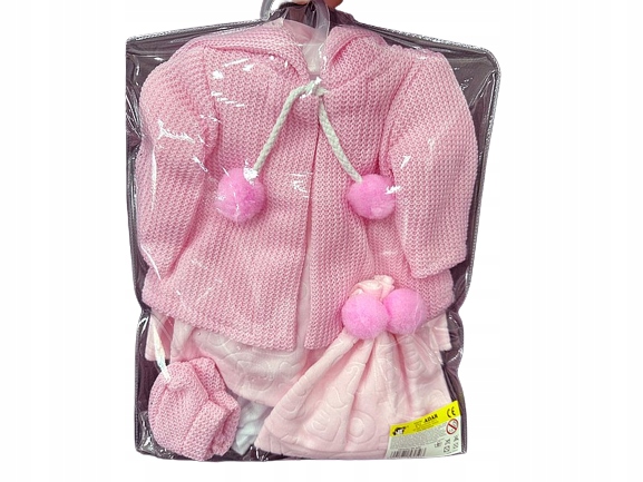 UBRANKAO DLA LALKI 45 CM SUKIENKA PŁASZCZYK CZPKA PAPUTKI SPODENKI Marka Adar