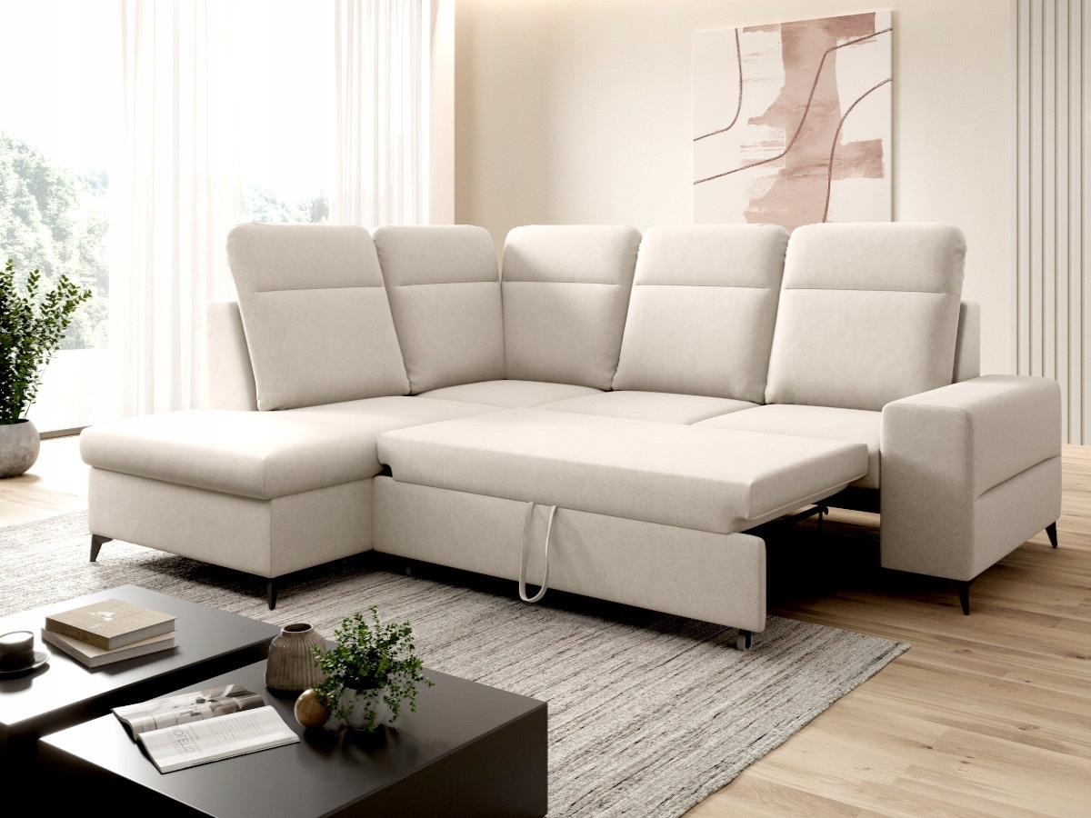 Moderní Rohová Sedací Souprava 250x202x108 opěrky hlavy funkce Spaní Sage 1 O-sofa