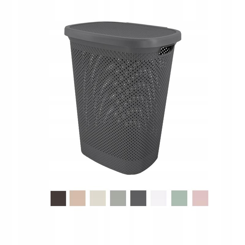 kosz na pranie z pokrywką 60l DIAMOND | HOB081040 — 4