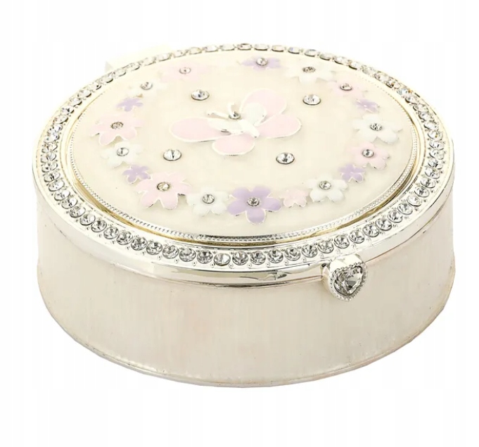 Šperkovnice na bižuterii drobnosti krabička Gravírování krabička s květinkami