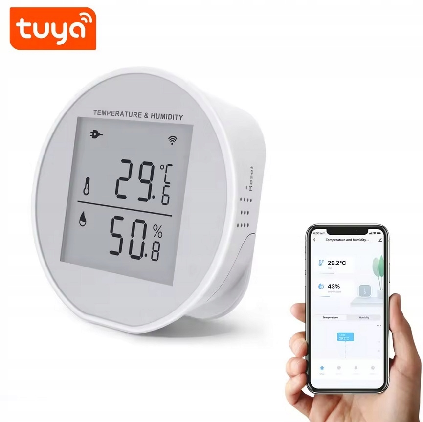 Senzor Teploty Vlhkosti Na Baterie Tuya Smart Pl Wifi