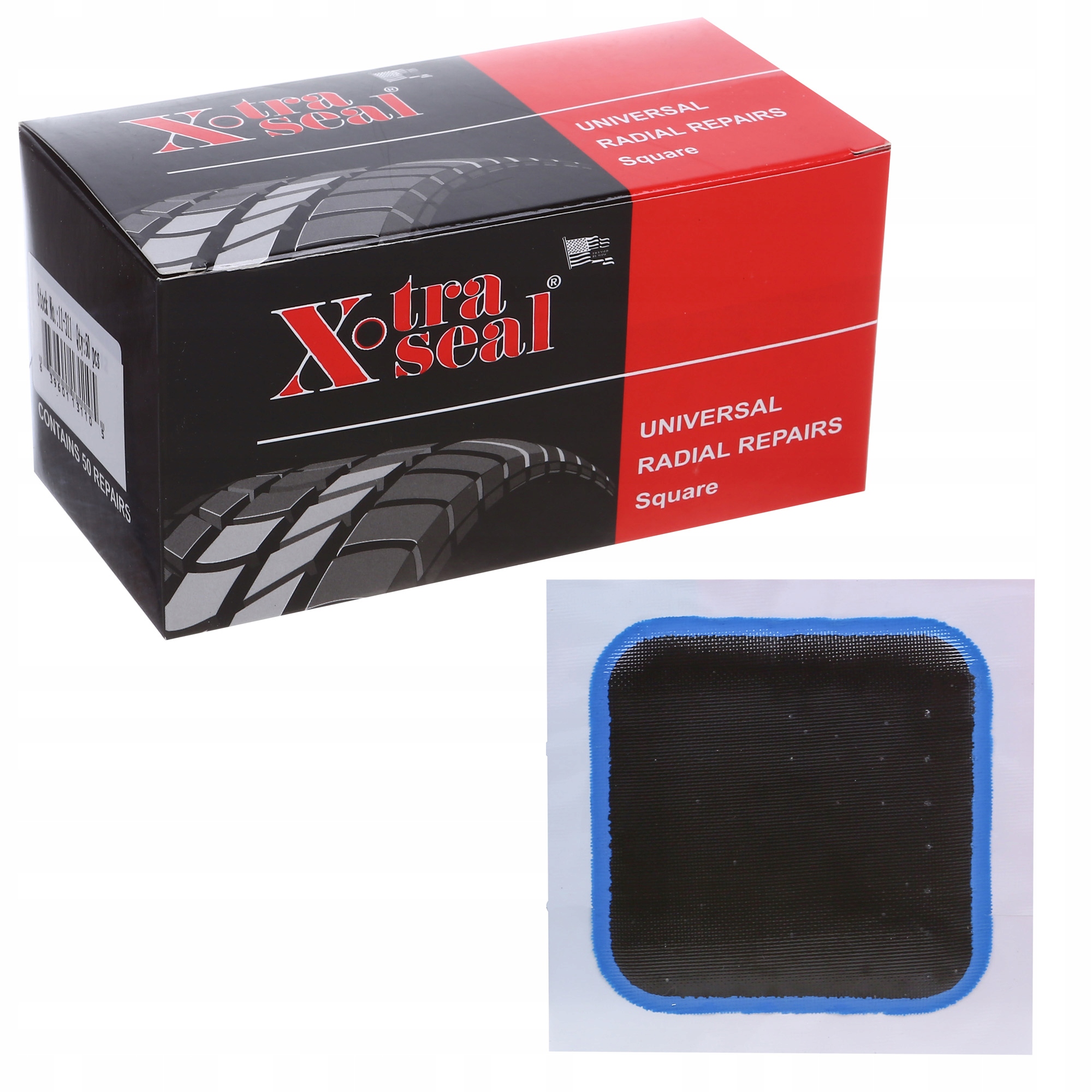 Łatka uniwersalna do opon dętek 58mm X-traseal Usa x 10 sztuk