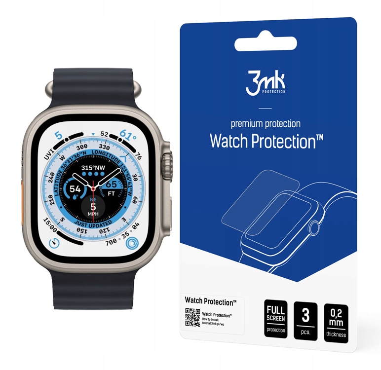 3MK Flexibilní sklo pro Apple Watch Ultra