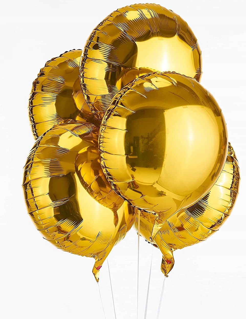 

Złote Okrągłe balony na hel Kule do girland