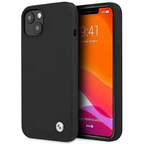 Pouzdro Bmw BMHCP13MSILBK pouzdro iPhone 13 6,1" černé/černé pevné pouzdro