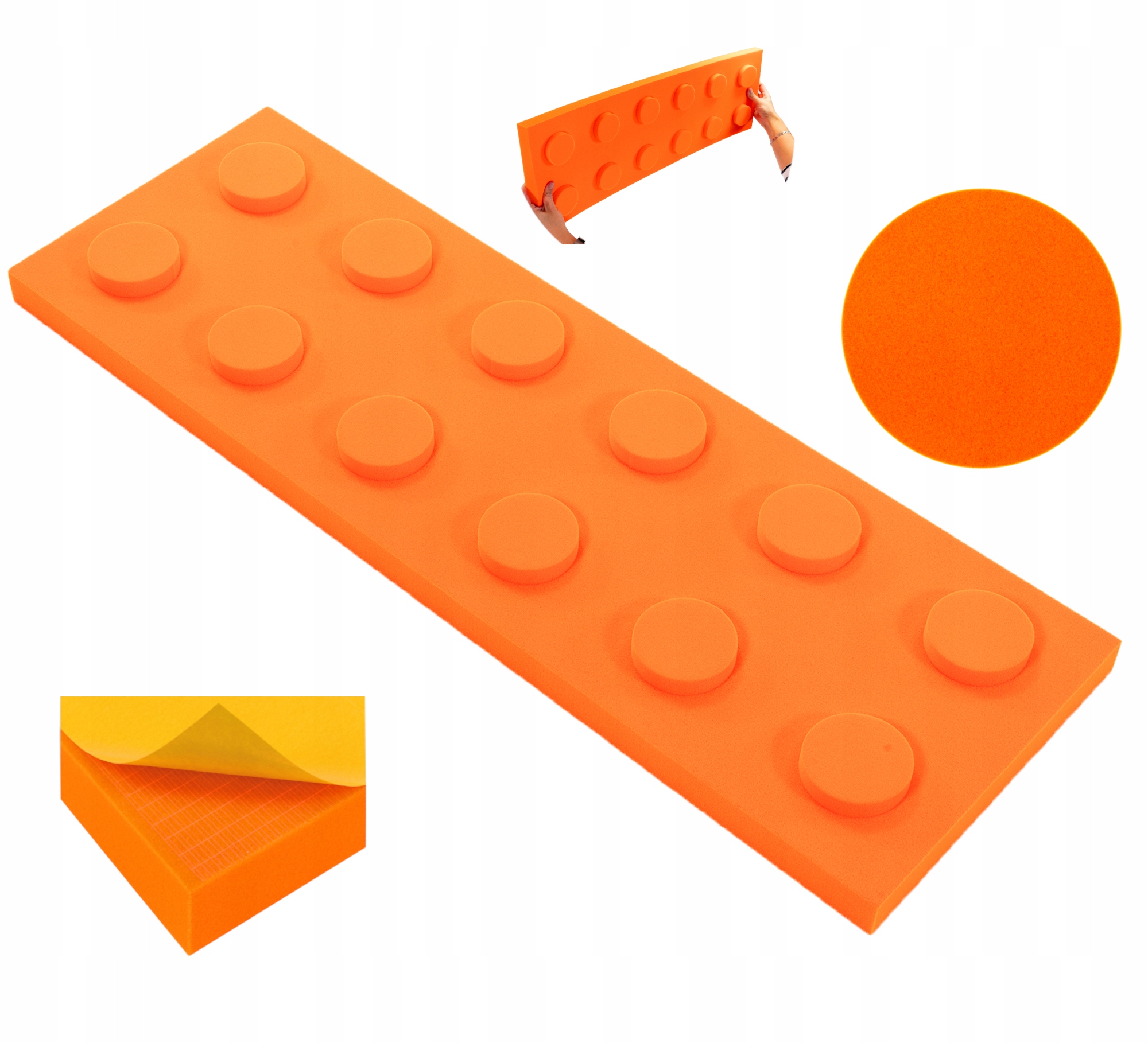 Klocek měkký akustický panel Decor Samolepicí 25x75 cm, šířka 4 cm, atesty