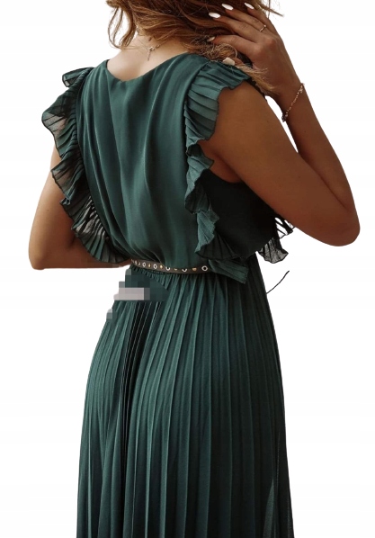 

Sukienka Długa plisowana khaki