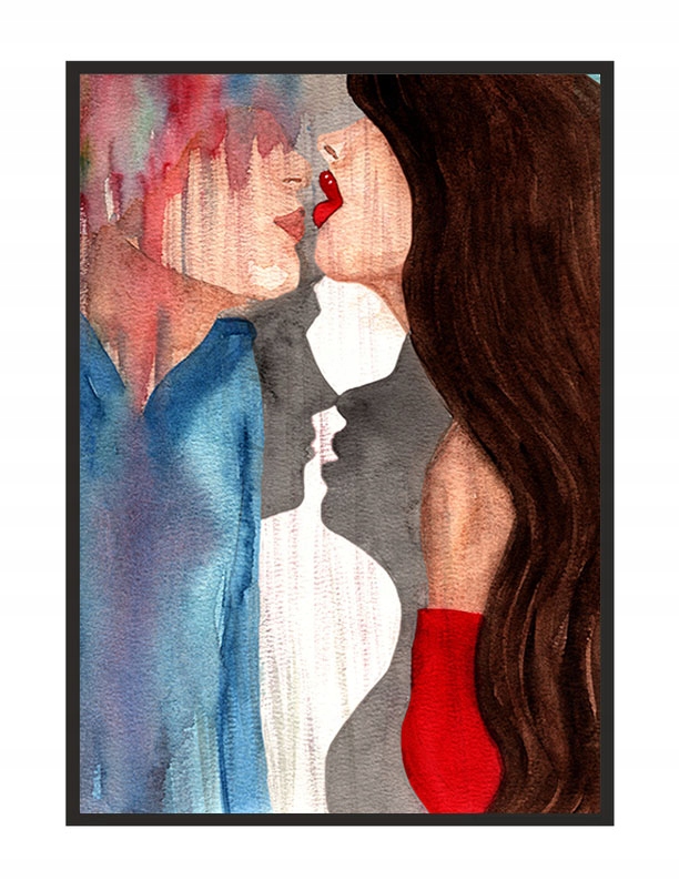 

Obraz Plakat W Ramie 53x73 cm Pocałunek P1532