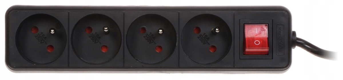 LISTWA ZASILAJĄCA PR-1.5M-4G-SW/B (4 GNIAZDA) 1.3 m Marka Blow