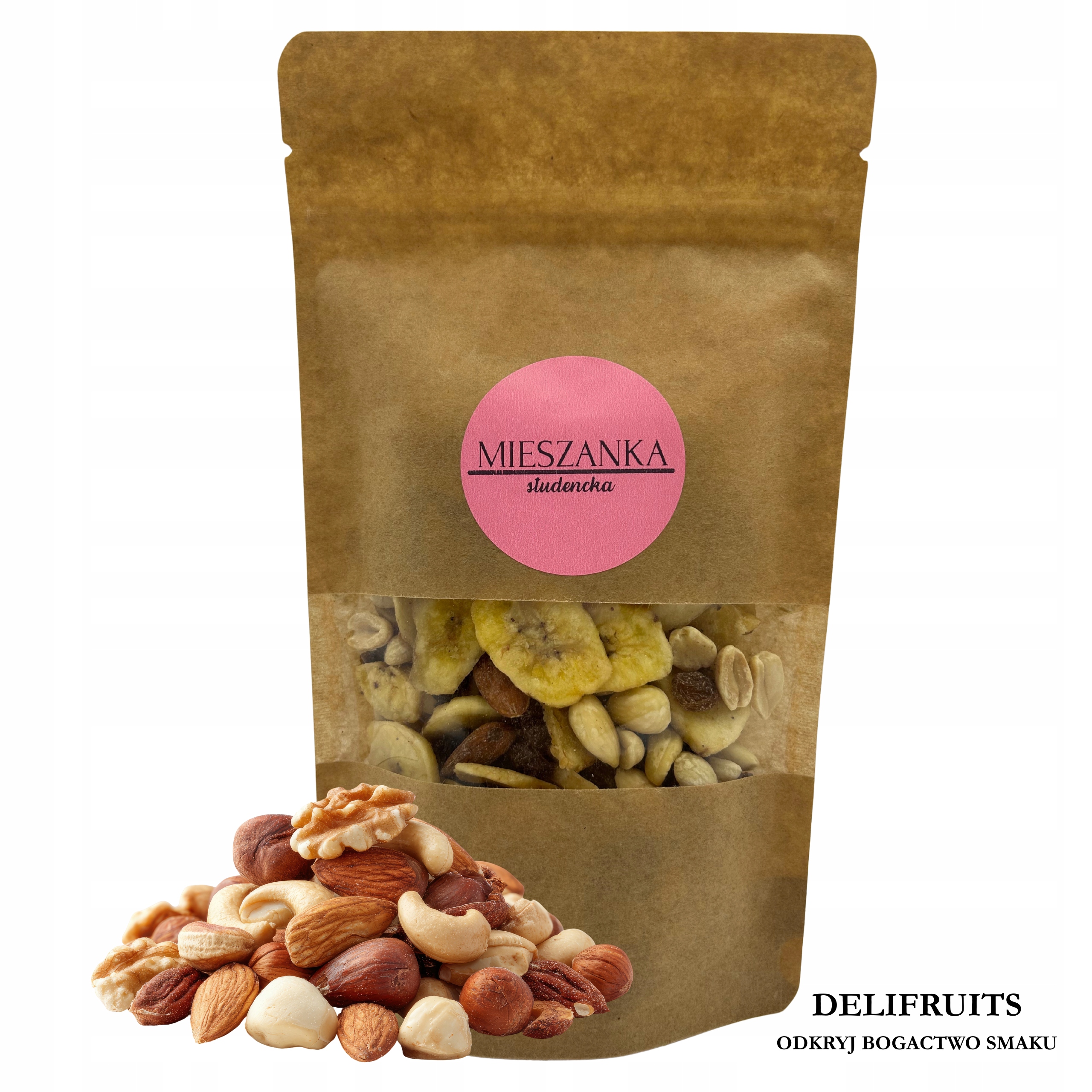 Studentská Směs 2,5 Kg (2500 G) Delifruits Hodně Ořechů Vysoká Kvalita