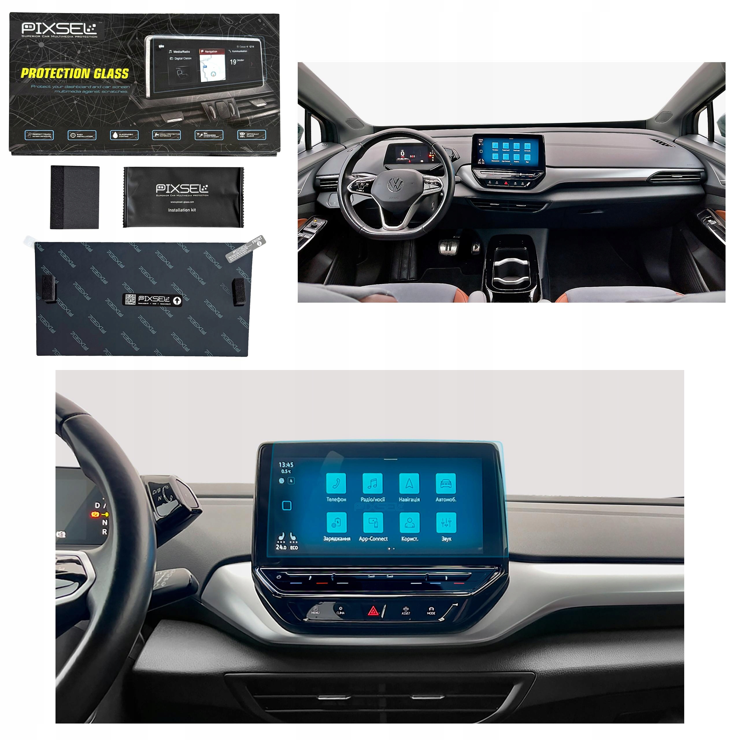 Antyodciskowe Matowe Szkło Ochronne Volkswagen ID.4-11.7“ 2020-na monitor