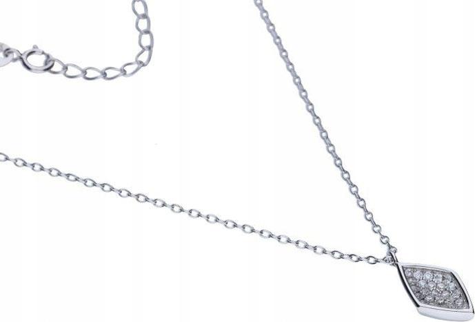 Stříbrný náhrdelník 925 přívěsek se zirkony 3,35 g s přívěsky dárek