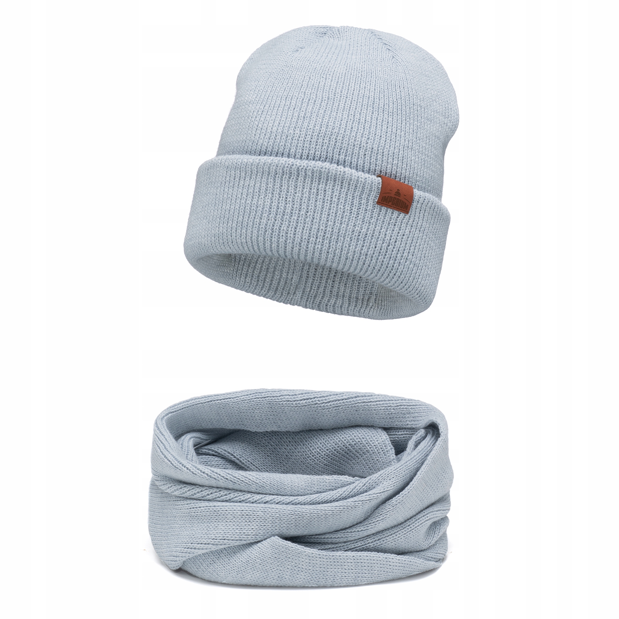 

Czapka zimowa dziecięca komin Błękitny 50-54