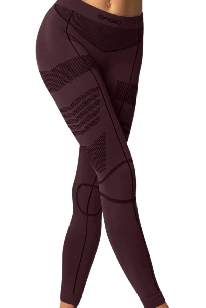 Spaio Legginsy termoaktywne damskie Thermo-evo black fuxia rozmiar L