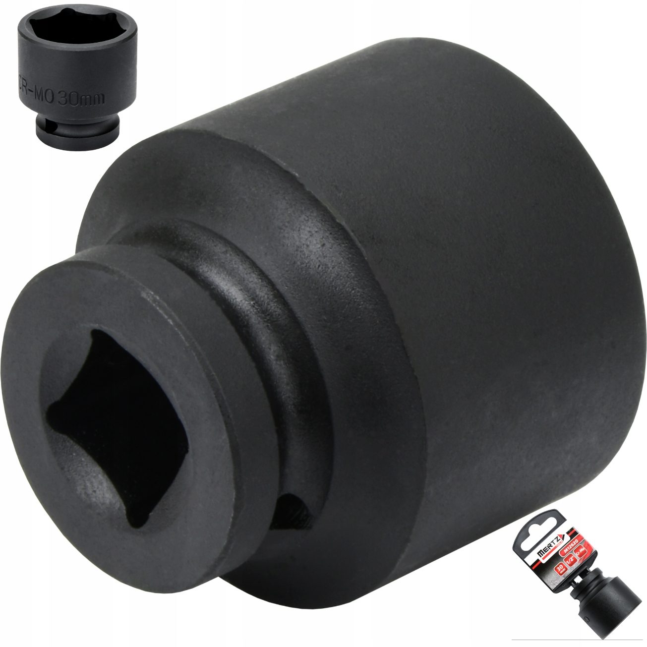 Nasadka udarowa Mertz klucz nasadowy sześciokątna Cr-Mo M12620 1/2" 30 mm
