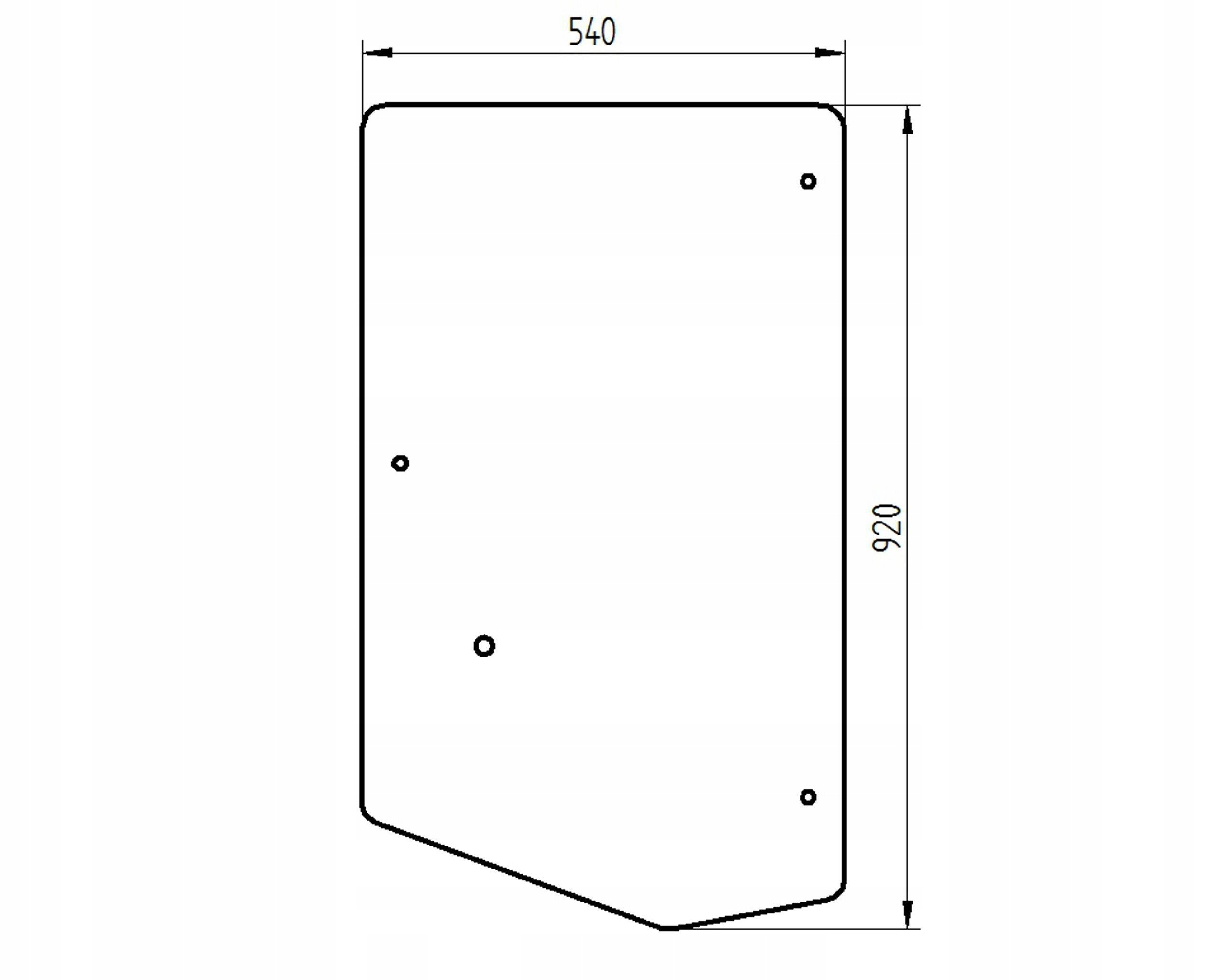 sklo válec Bomag přední dveře pravé 32116016
