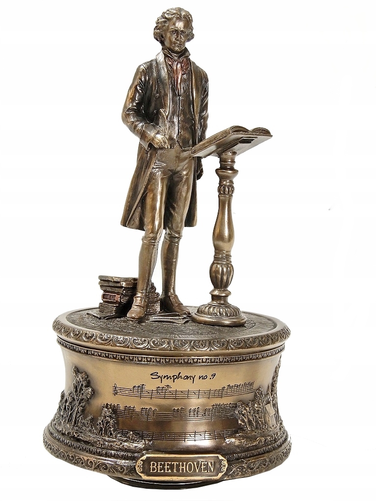 Figurka Ludwig Van Beethoven otočná hracia skrinka
