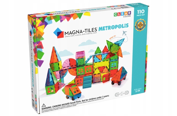 

Metropolis Klocki Magnetyczne 110 el. Magna Tiles