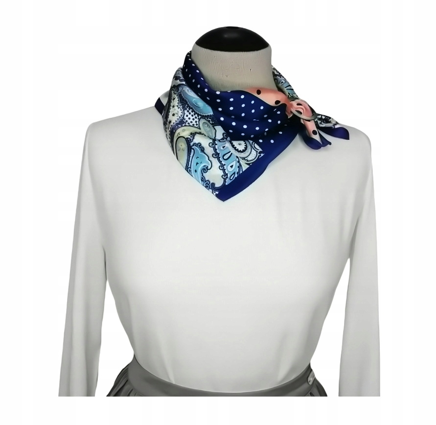 100% JEDWAB MARKOWA APASZKA CHUSTA JAKOŚĆ PREMIUM^