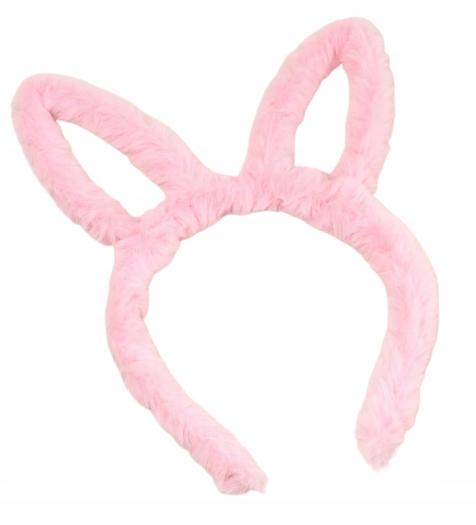 Opaska z uszami królika różowa