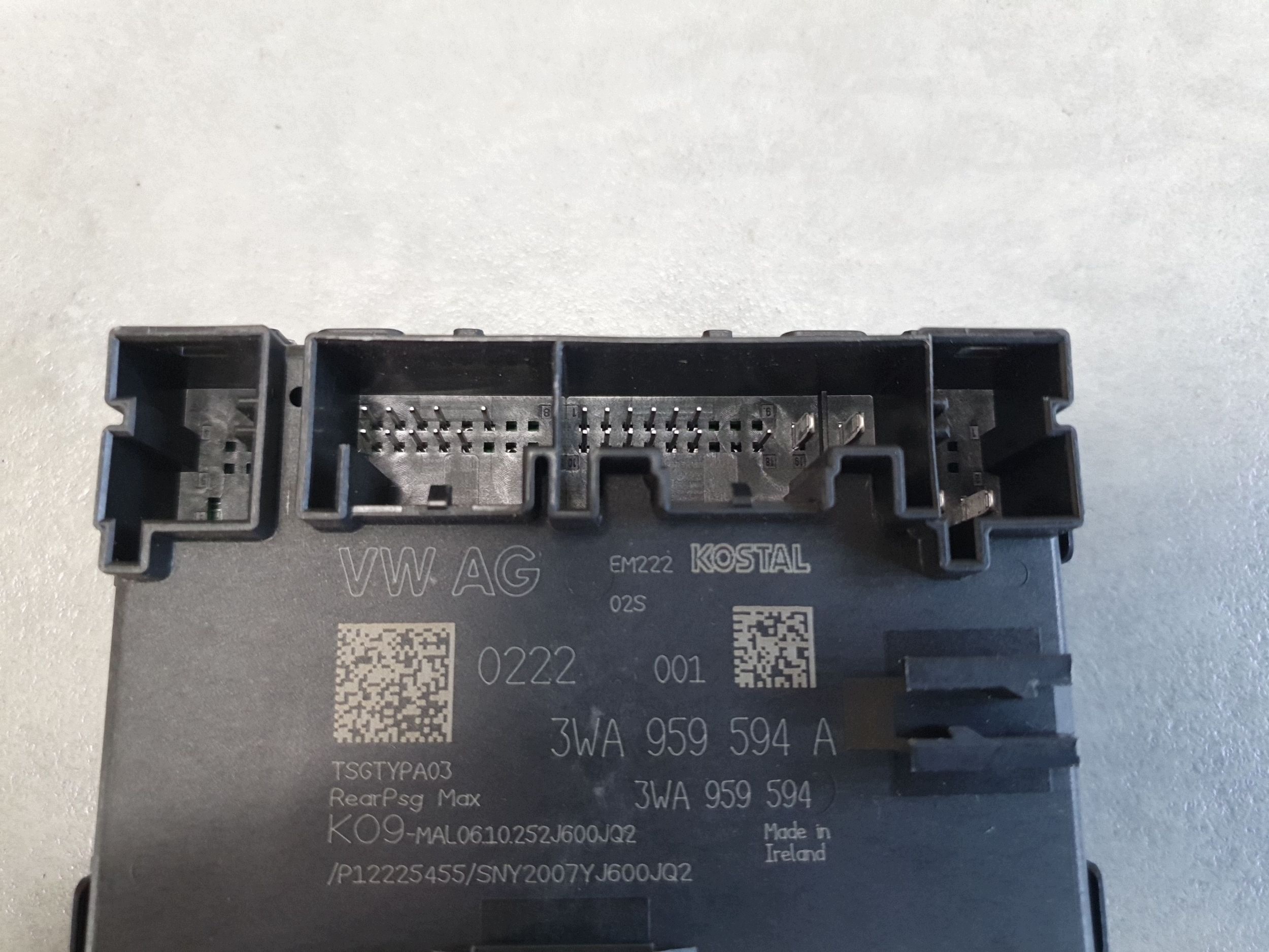 Audi A3 8Y module door right rear part 3WA959594A