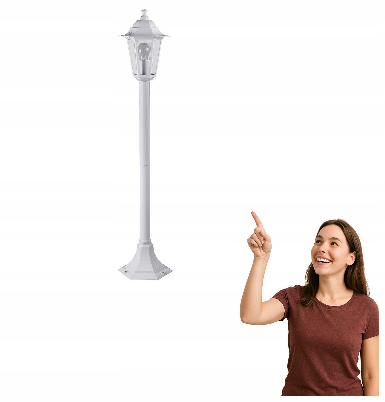 Vonkajšia lampa záhradný stĺpik Velence 8209 Rabalux