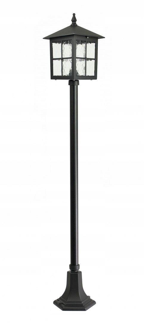 Vonkajšia stojaca lampa Su-ma E27 156 cm čierna IP43