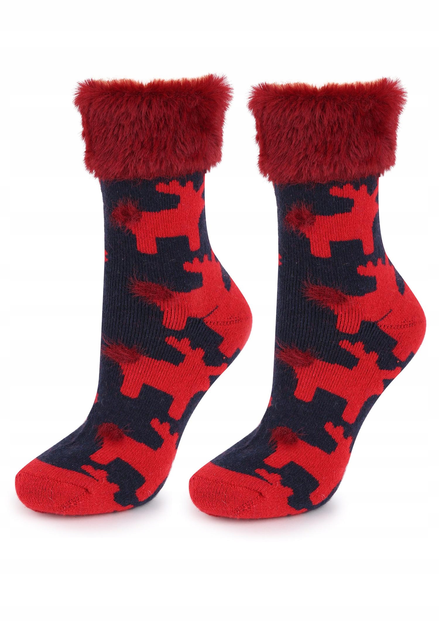 

Marilyn Damskie Skarpetki W Renifery Z Futerkiem T