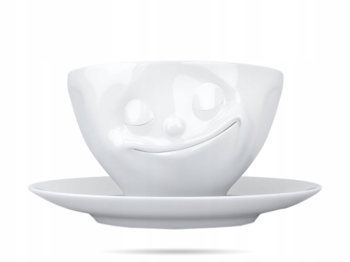 Filiżanka ze spodkiem Happy! Tassen 58PRODUCTS