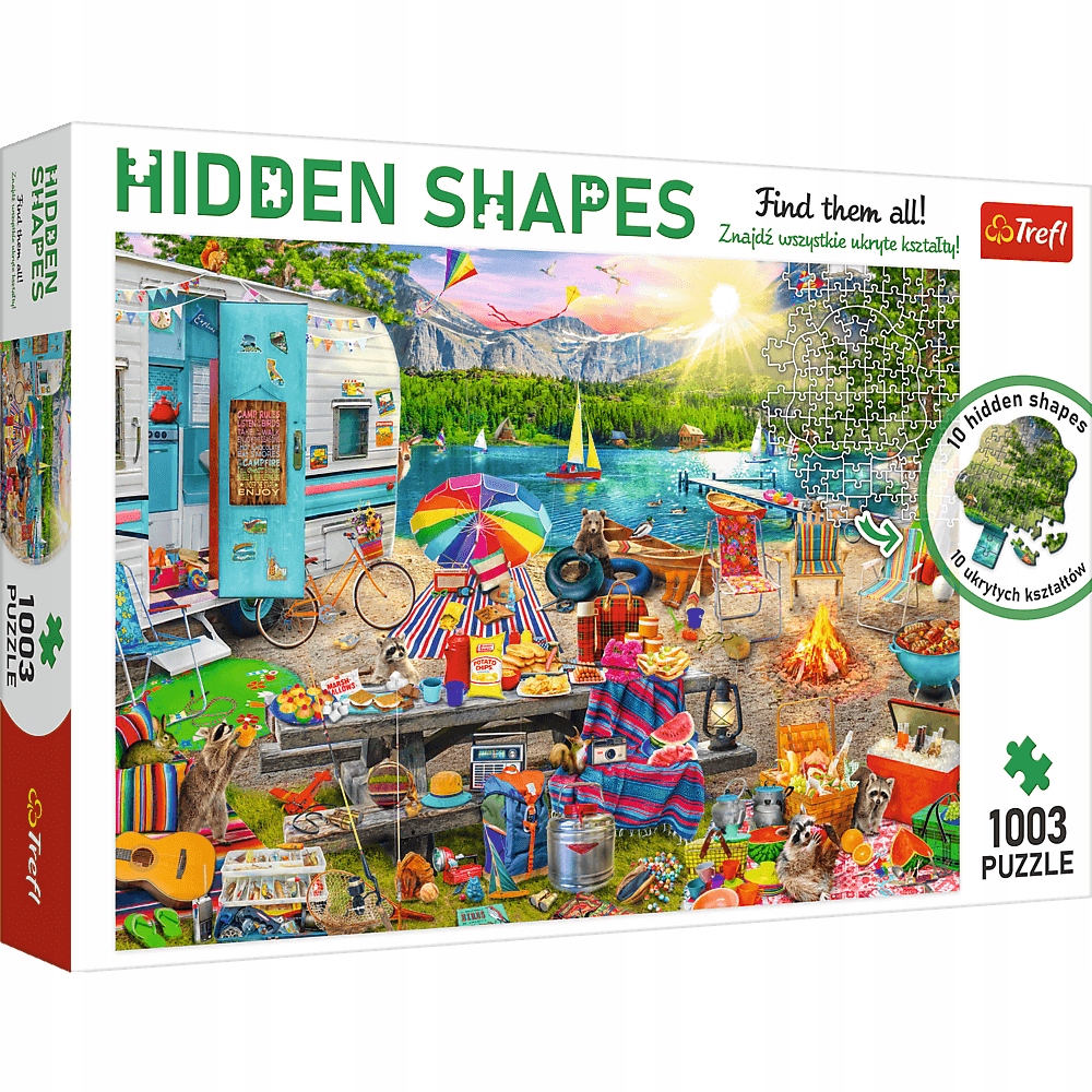 

Puzzle Hidden Shapes Wycieczka Kamperem 1003 El