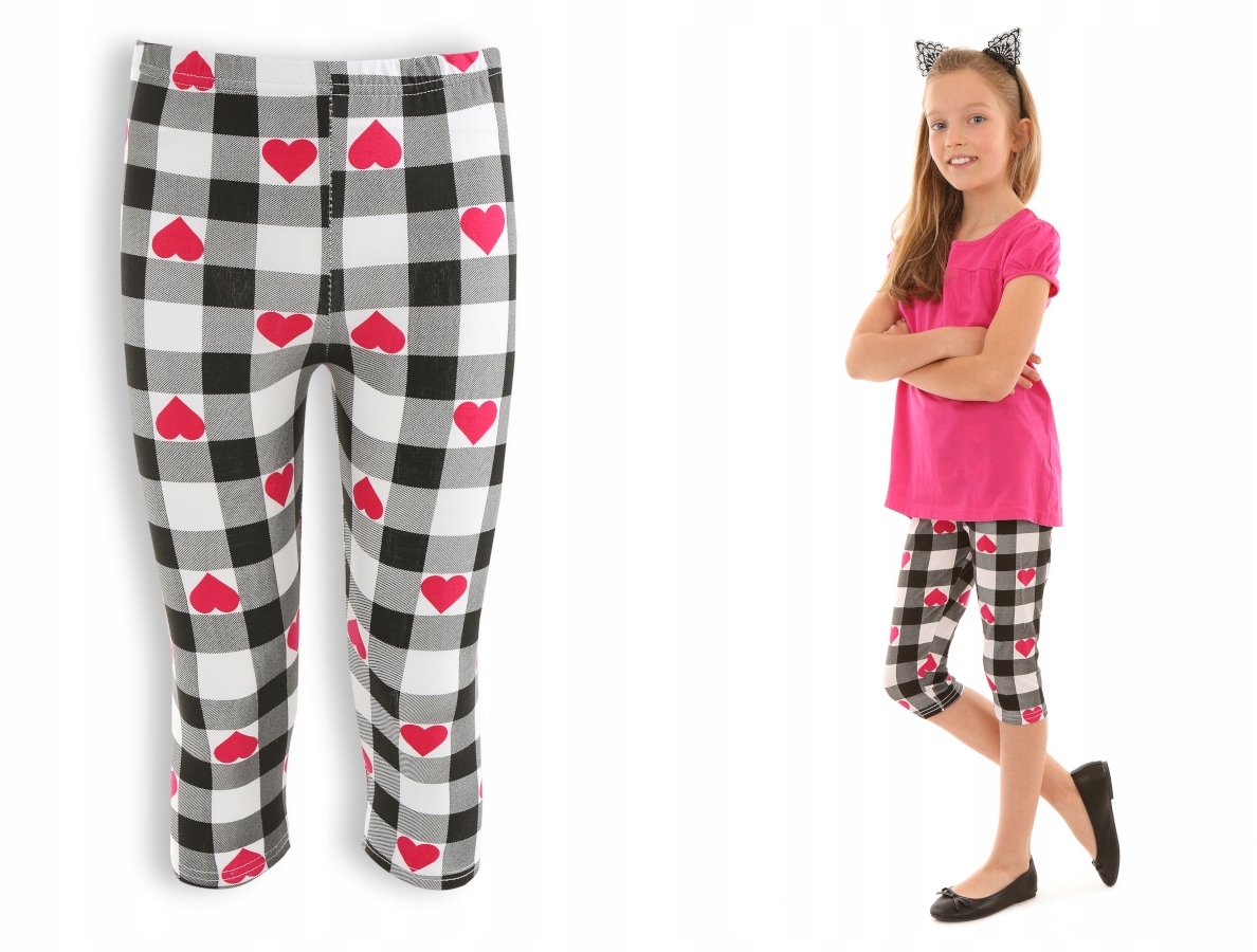 

Legginsy 3/4, getry Nadruki 140 Kropek 014