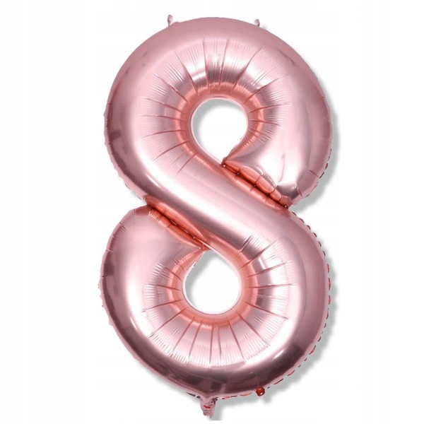 

Balon Foliowy 8 rose gold różowe złoto 100 cm