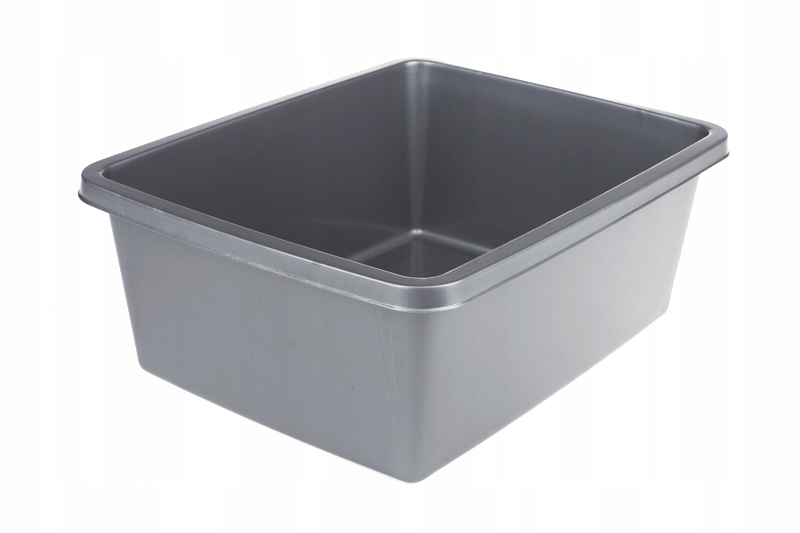 Miska prostokątna 8 L srebrna Marka Bentom