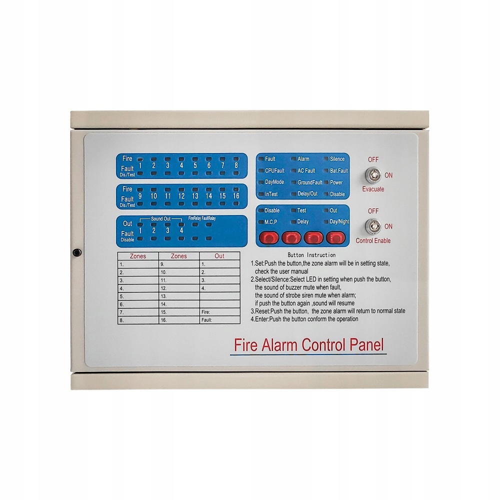 Centrala Sygnalizacji Pożaru FACP-8Z, 8 Liniowa Kod producenta FACP-8Z