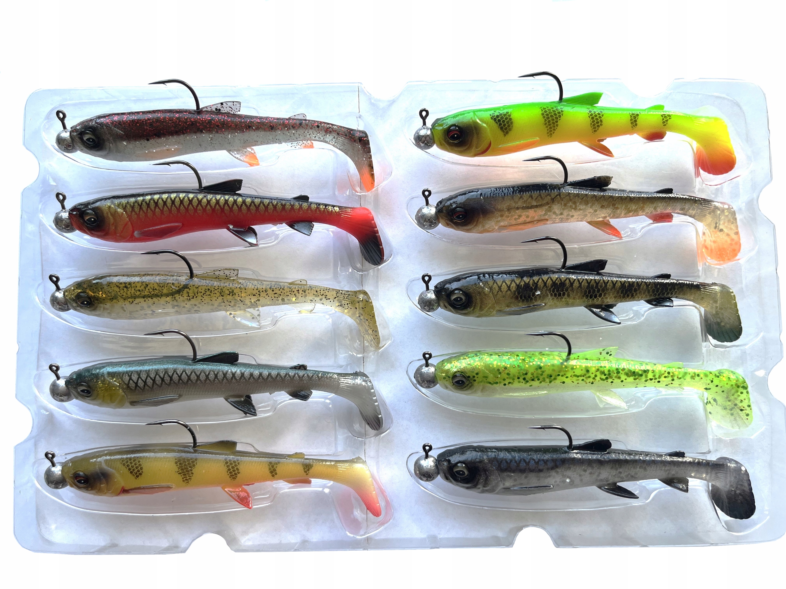 guma przynęta na Szczupaka Savage Gear 3D Whitefish Shad 12cm zestaw