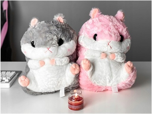 PRZYTULANKA PLUSZAK PODUSZKA KOC CHOMIK Długość 40 cm