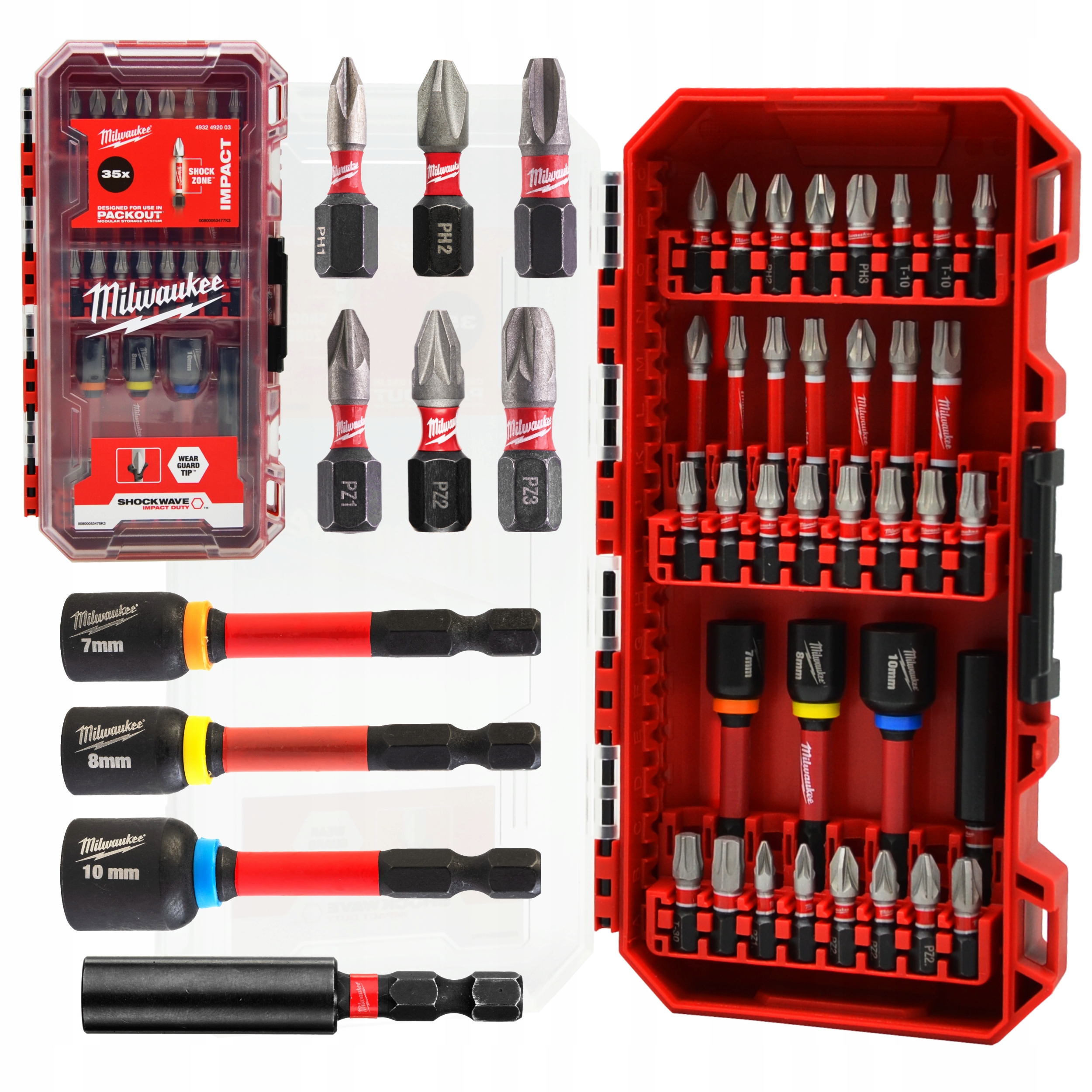 Zestaw Bitów I Nasadek Udarowych Do Wkrętarki 35 Sztuk Ph Pz Torx Hex Sl