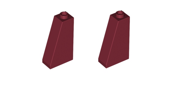 

Lego Skos 75 Dachówka Bordowy 4623597 4460b 2szt.