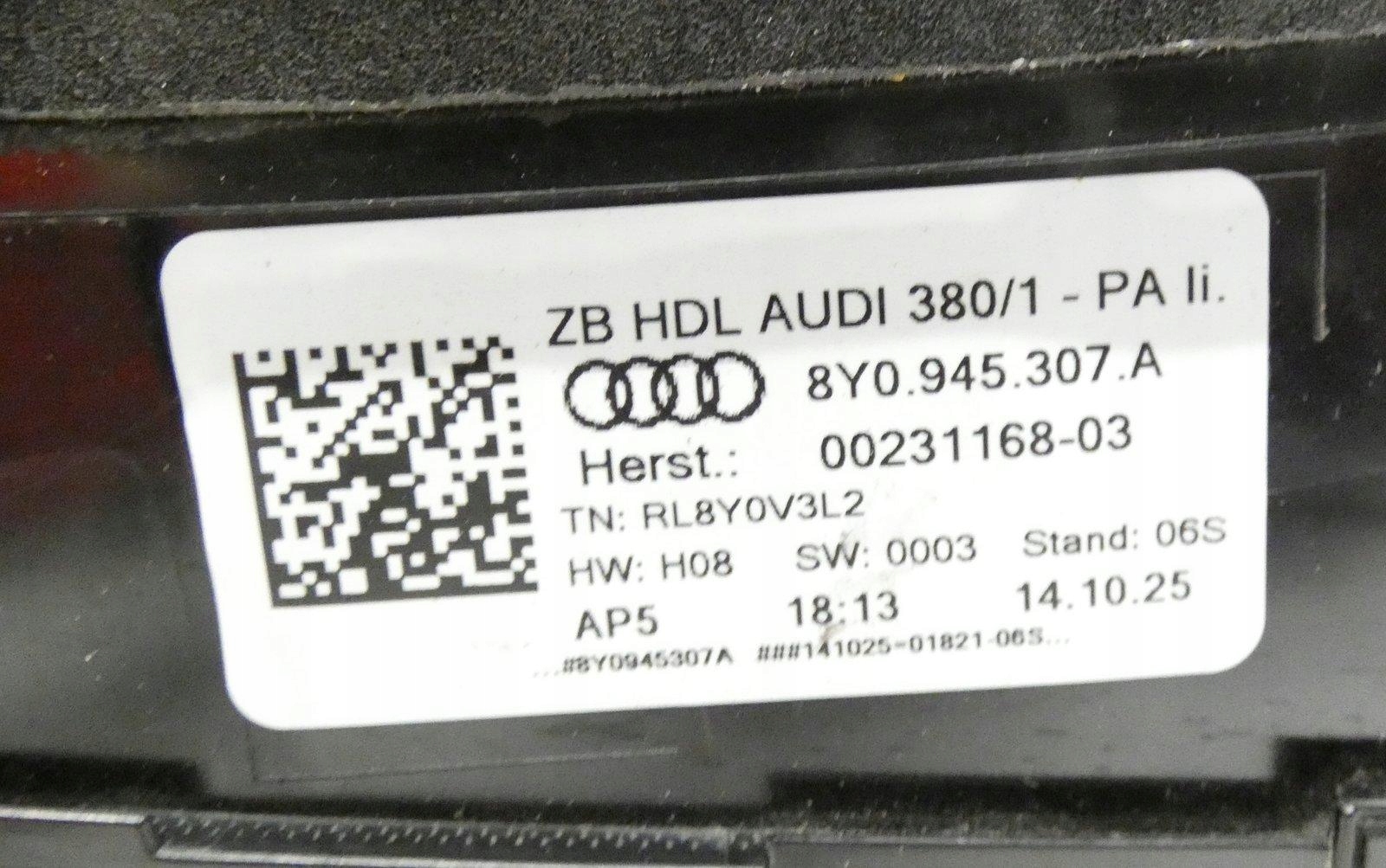 AUDI A3 LIFT 8Y0945307A 2024- light rear part rear left LED